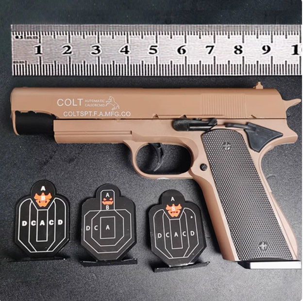雄鹰XY抖音同款金伯莱塔软弹玩具枪模型属1911合金吃鸡道具手枪2