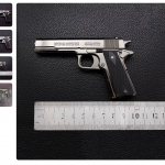 新款1911金属儿童玩具枪创意模型摆件可发声不可发射怀旧1:2:0.5
