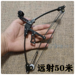 弓弩箭弓箭迷你复合弓三角弓迷你微型射玩具兵人武器室内解压射箭